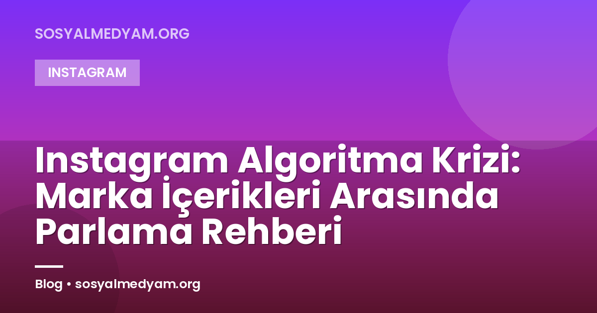 Instagram Algoritma Krizi: Marka İçerikleri Arasında Parlama Rehberi