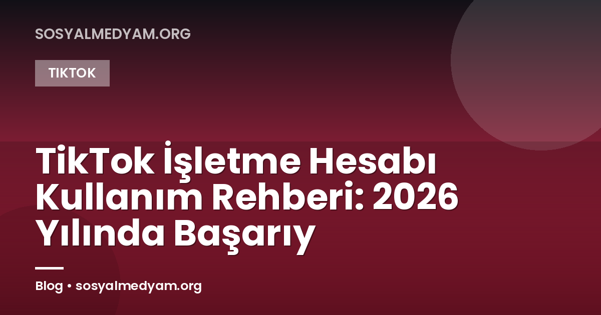 TikTok İşletme Hesabı Kullanım Rehberi: 2026 Yılında Başarıy