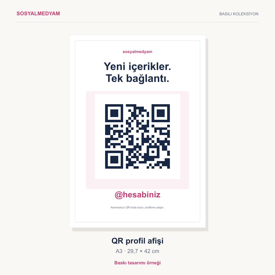 QR Profil Afişi · A3